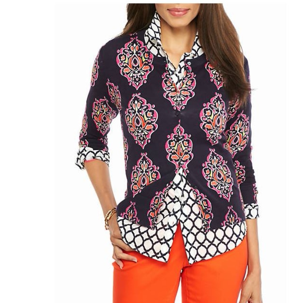 ***Crown & Ivy Medallion Cardigan